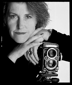 Fiona Adams Photographer photographed by John de Garis in 1998 - Fiona-Adams-portrait